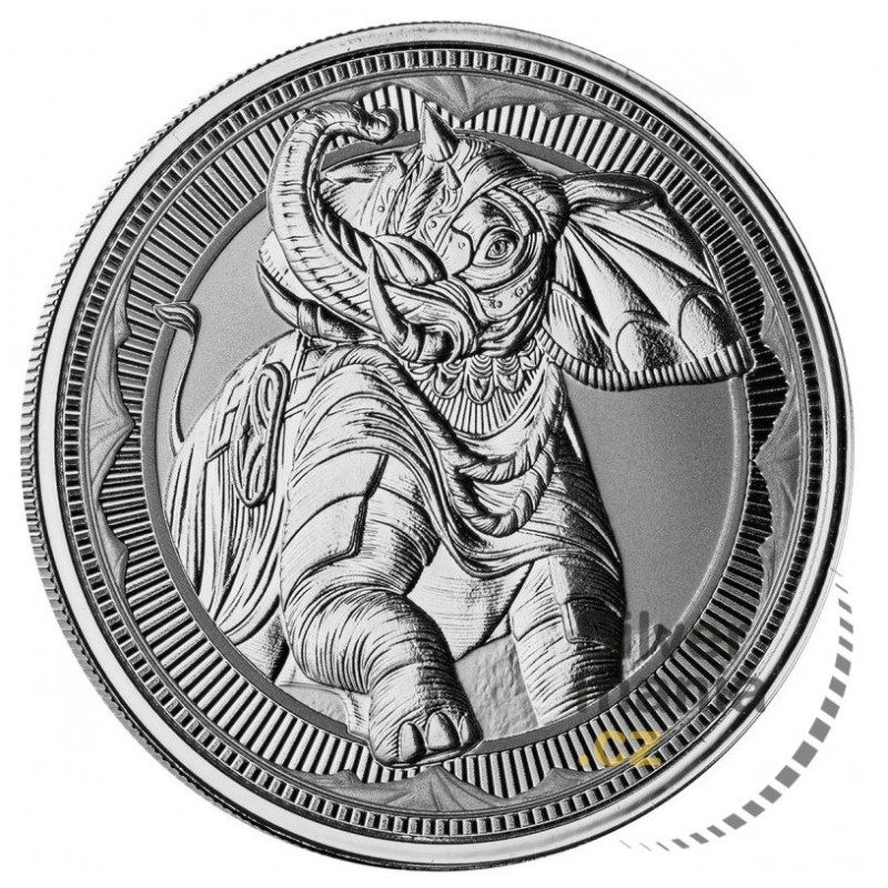 1 oz War Elefant 2023 BU silver coin