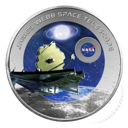 Titanium coin 1 oz NASA James Webb Telescope 2 Cedis 2023