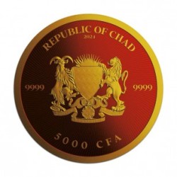 Royal red 1 oz CANNABIS 2024 CHAD gilded