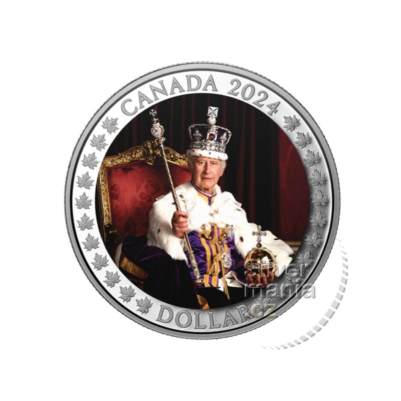 Proof silver dollar - Coronation Charles III. CANADA 2024