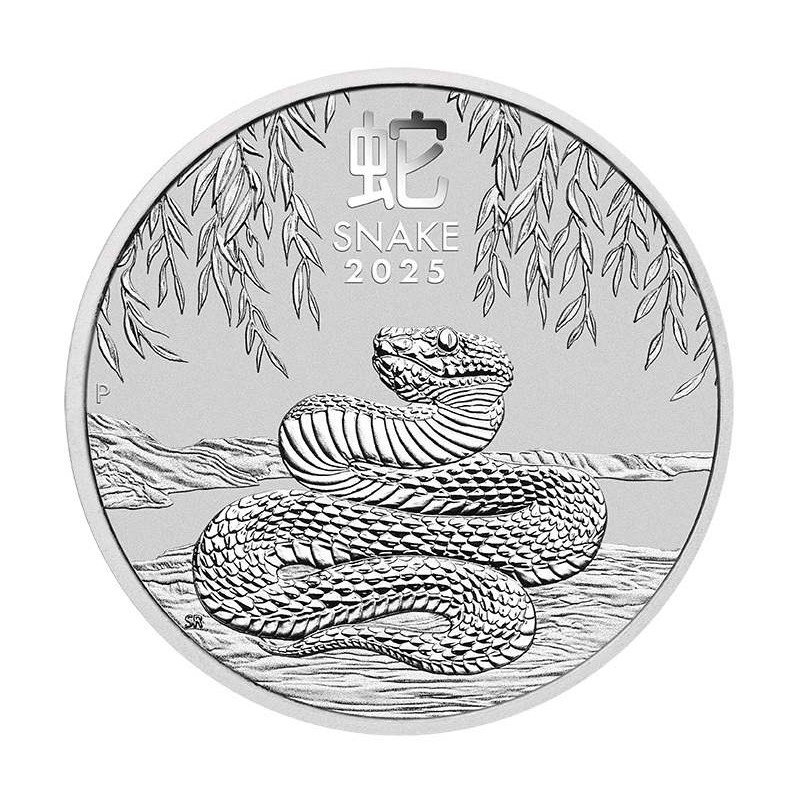 2 oz Lunar III Snake 2025 BU Perth Mint 2 dollars HM