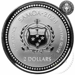 1 oz JESUS The Creator SAMOA 2024 colored Ag