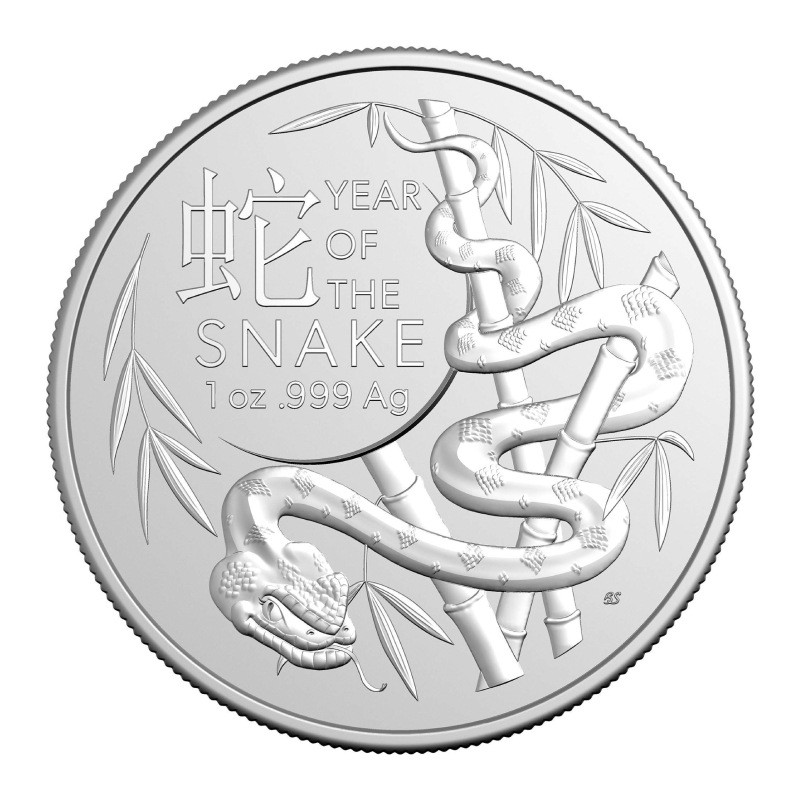 1 oz AUSTRALIA Lunar Snake 2025 - Rok hada RAM HM