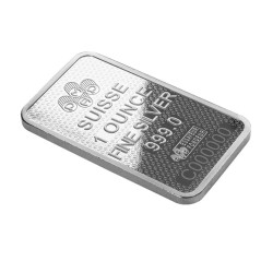 1 oz silver bar Lady Fortuna 45th Anniversary PAMP Suisse .999Ag