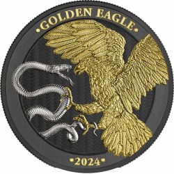 1 oz Malta Golden Eagle 5 Euro 2024 Ag BU Limited Edition