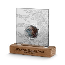 2 oz Malta Golden Eagle 10 Euro 2024 Ag High Relief