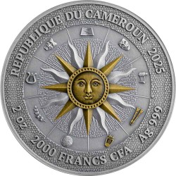 2 oz Terpsichore and Euterpe 2025 Cameroun 2000francs Ag