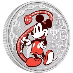 1 oz Disney Mickey Year of the Lunar Snake 2025 PROOF 2$