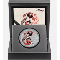 1 oz Disney Mickey Lunar Snake (Rok hada) 2025 PROOF 2$