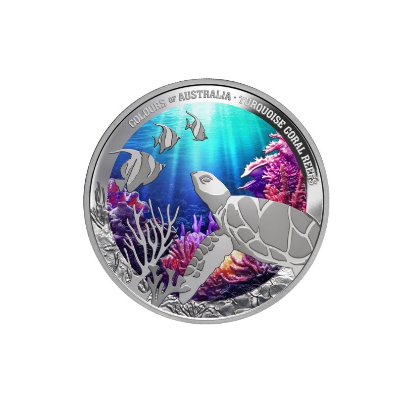 1 oz TURQUOISE CORAL REEF NIUE 2025