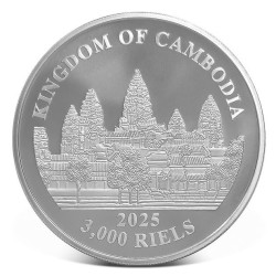 1 oz Lost Tigers of Cambodia 2025 BU (4.) Ag HM