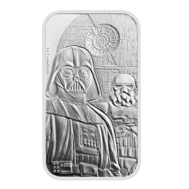 silver bar 1 oz STAR WARS Dark side bars .999 Ag