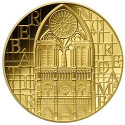 gold coin 1/4 oz Notre-Dame 50 EURO 2024 PROOF .999Au