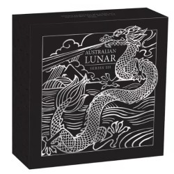 1 oz Rok draka (Lunar dragon) AUSTRÁLIE 2024 zlacený HM