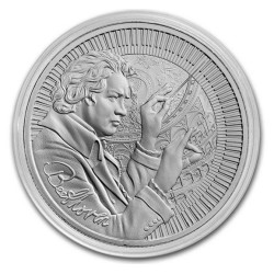 1 oz Icons of Inspiration: Beethoven NIUE 2024 BU Ag