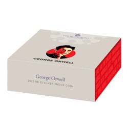 12 g 2 Pounds George Orwell UK 2025 Proof gilded