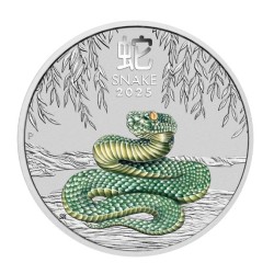 1 oz Lunar Snake (Australian lunar series III.) 2025 coloured ANDA