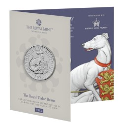 5 liber Greyhound of RICHMOND - Tudor Beasts v blistru Royal Mint 2025 CuNi