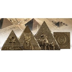 3 COIN SET Pyramids of Giza DJIBOUTI 2025 gilded