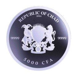 1 oz CANNABIS 2024 CHAD Holographic coloured 5000 CFA