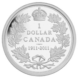 2011 $1 100th Anniversary of The Striking of Canada's 1911 Silver Dollar Proof Silver