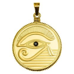 přívěsek 10g Eye of Horus II NIUE 2025 PROOF Ag gilded 1$