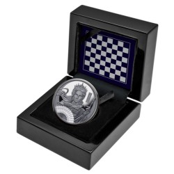 1 oz The Chess - Queen $1 NIUE 2025 Black Proof