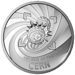 silver coin 20francs CERN Helvetica 2025 PROOF Switzerland