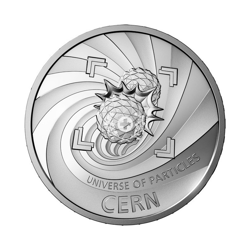 stříbrná mince 20francs CERN Helvetica 2025 PROOF Švýcarsko