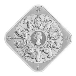 silver bar 10 oz Queen´s Beast (Completer) .9999Ag