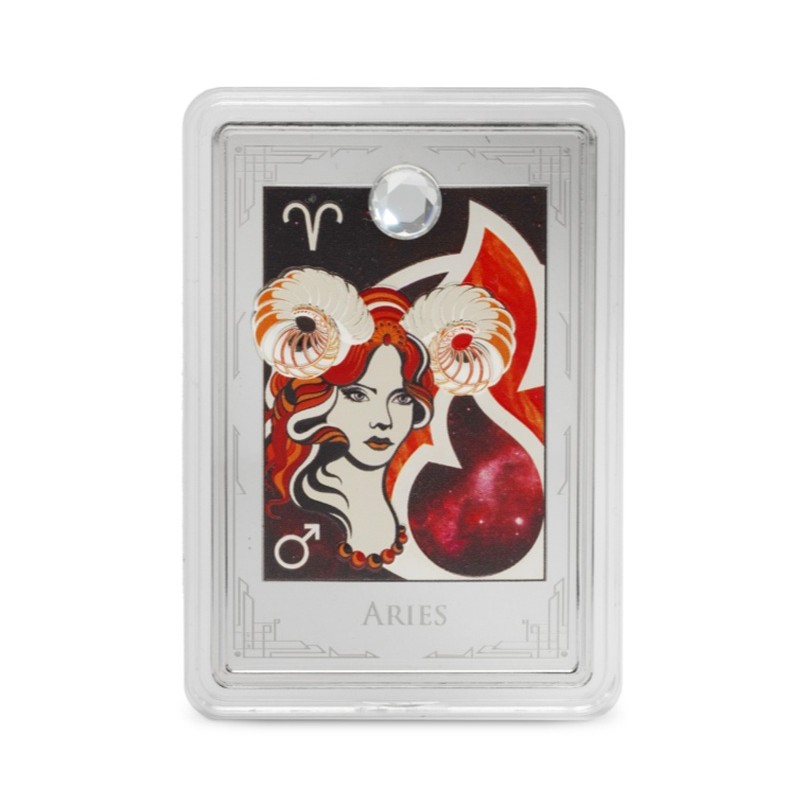 2 oz TAROT Aries Zodiac - Beran $3 NIUE 2025