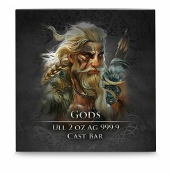 stříbrná cihlička 2 oz Gods: ULL Germania Mint číslovaná