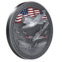 2 oz Battle of Midway LIBERIA 2025 Prooflike