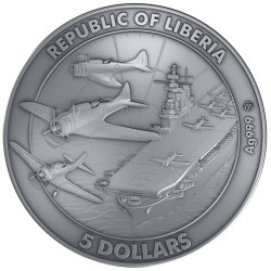 2 oz Battle of Midway LIBERIA 2025 Prooflike