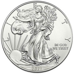 1 oz Silver US Eagle 2021 NEW TYPE BU spot HM