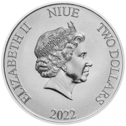 1 oz Scrooge the Duck Niue 2022 Bu .999 Ag