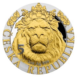 1 oz Czech Lion Anniversary 2022 PROOF gilded numbered